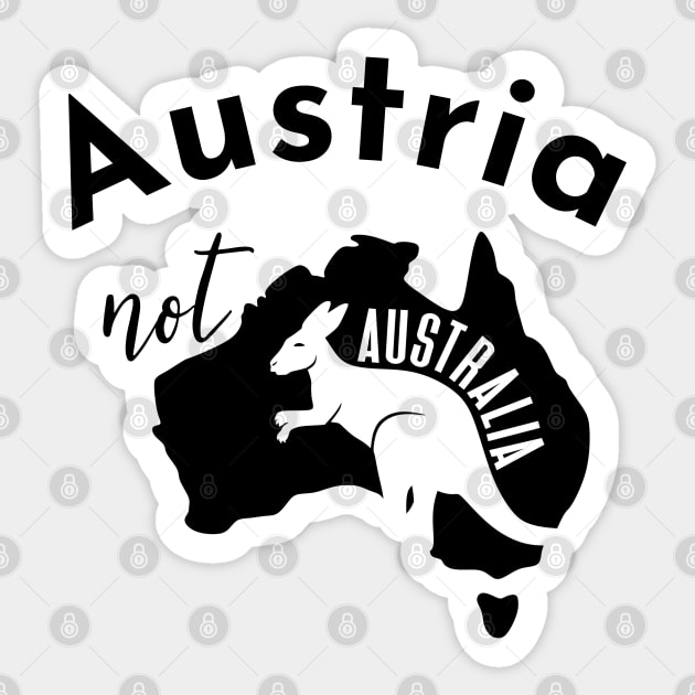 Austria Not Australia Sticker by Yourfavshop600